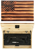 Old Glory Torched Rustic Flag